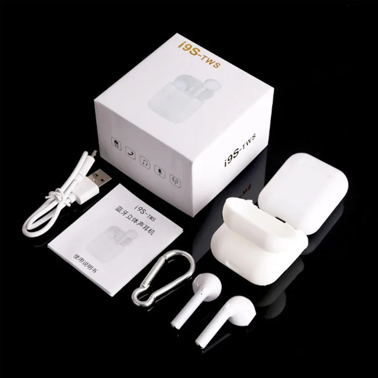 i9s tws bluetooth 5.0 headphones stereo earphone wireless earbuds with mobile phone - ANKUX.COM