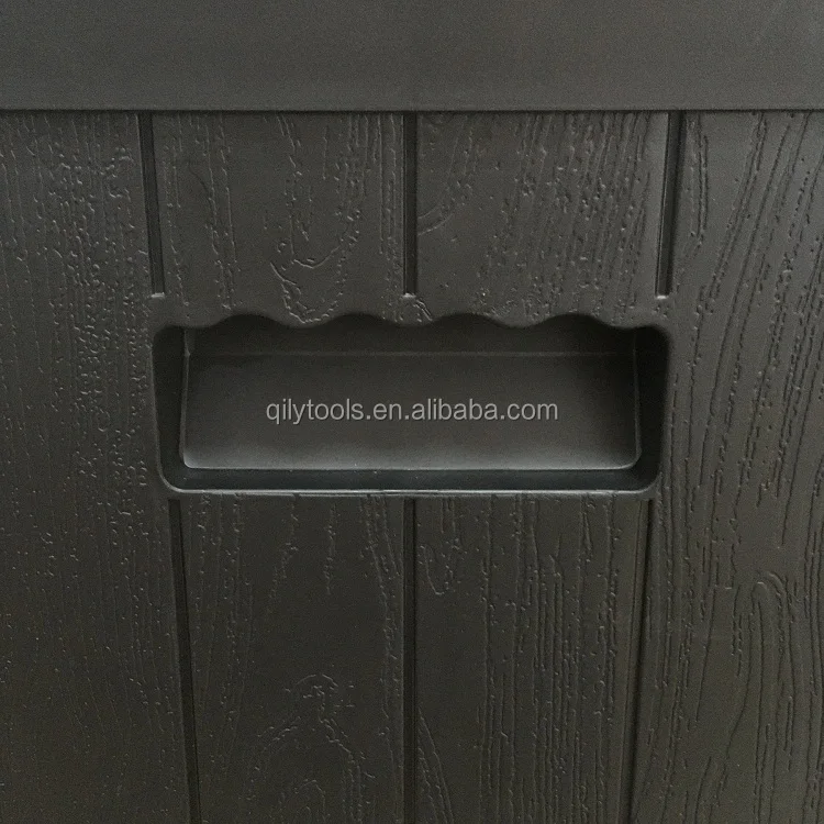 30 Gallon Woodlook Texture Deck Box Garden Storage Box Side Table