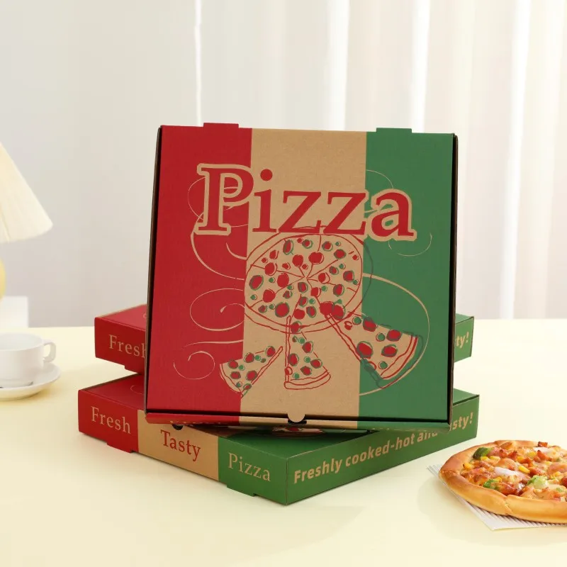 Custom Disposable 8inch Kraft Paper Pizza Food Packaging Box Buy