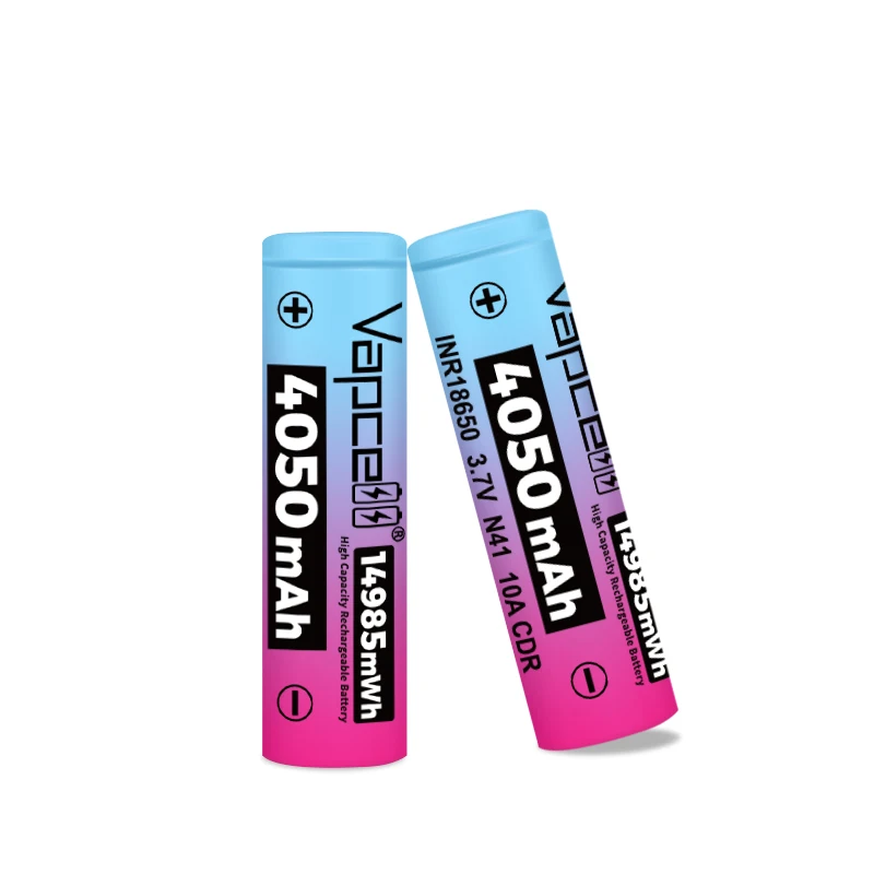 High Capacity Vapcell N41 18650 Lithium Rechargeable Battery