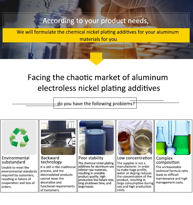 Electroless Nickel Plating Additive Ni803 Aluminum Electroless Nickel