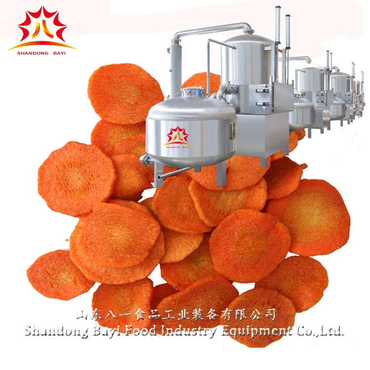 Commercial fully automatic vegetables and fruits vacuum fryer machine