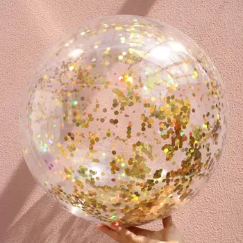 glitter confetti beach ball