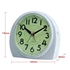 8 hours supper luminous dial big size quartz analog table alarm clock for elder BM13701