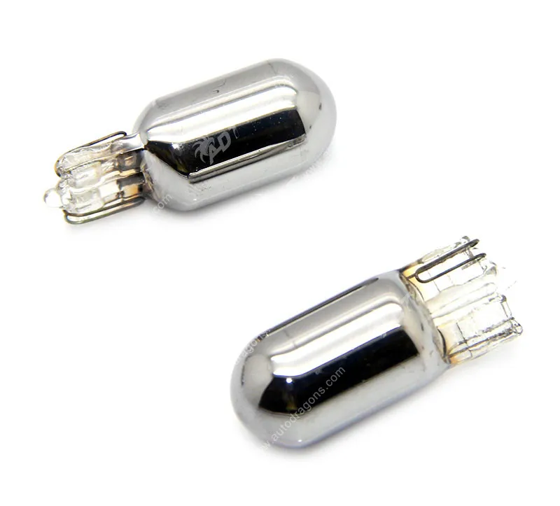 194 T10 168 W5W Chrome Amber bulb