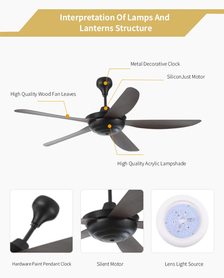 Simple Modern Dc Electric Fans Ceiling Remote Control Led Track