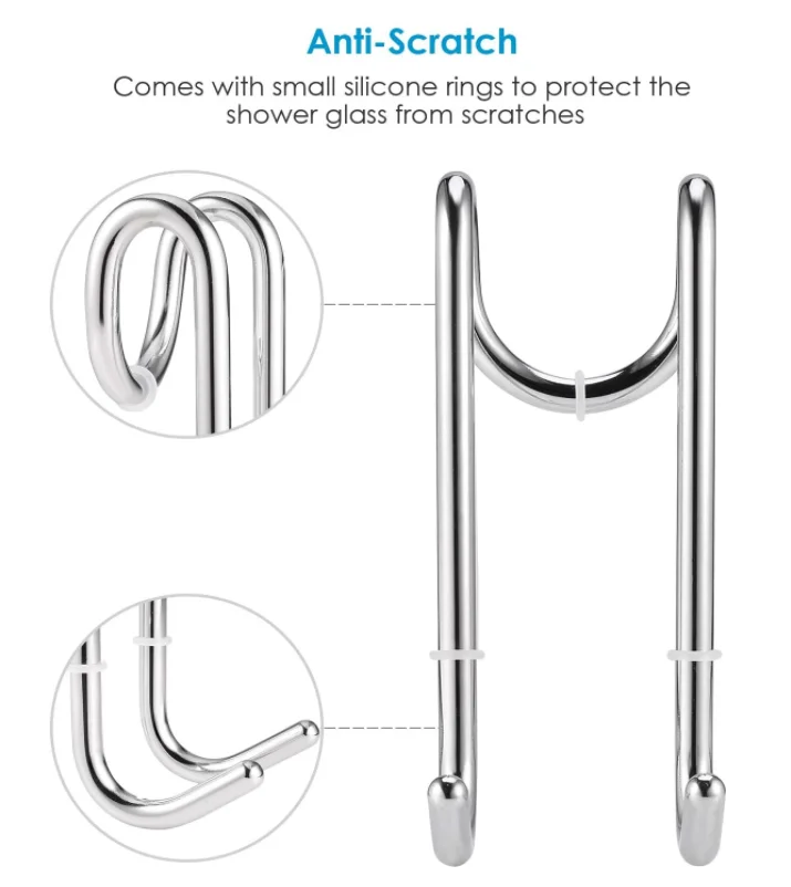 Shower Door Hooks Over Door Hooks For Bathroom Frameless Glass Shower