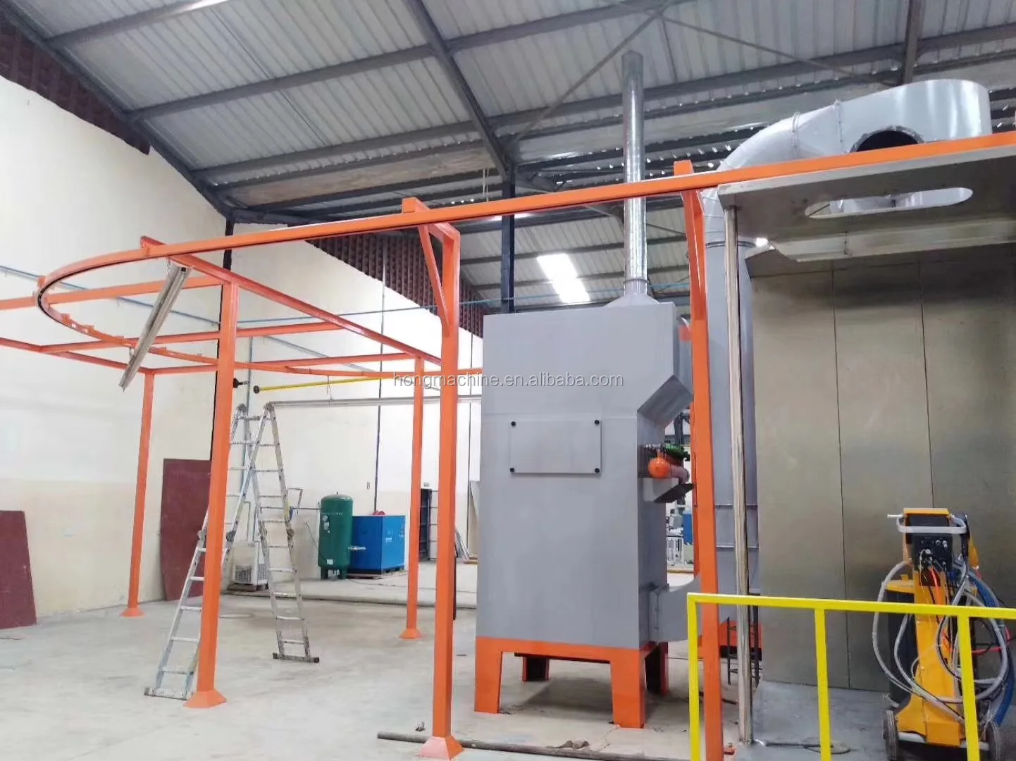 Aluminium Profile Powder Spray Plant,Semiautomatic Metal Powder