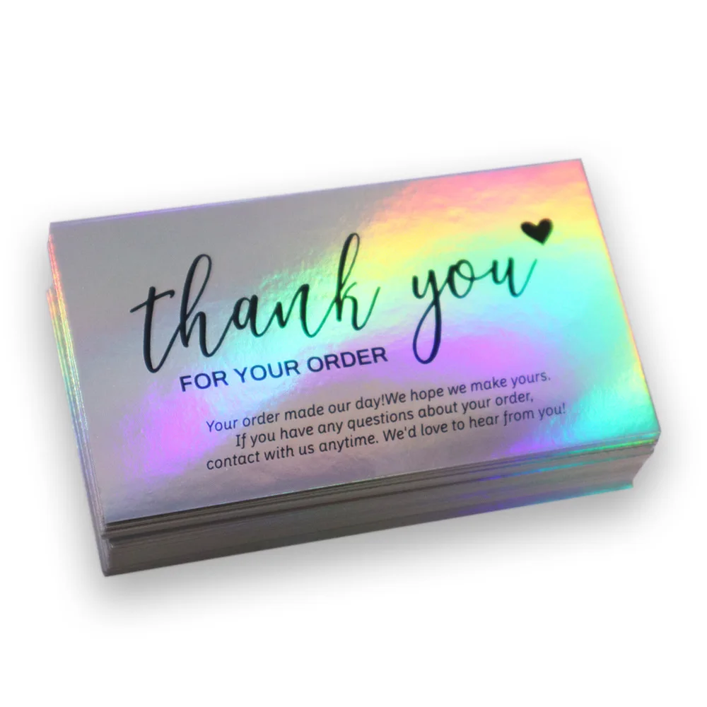 Custom Printed Cardstock 300gsm Coated Paper Holographic Printing ...