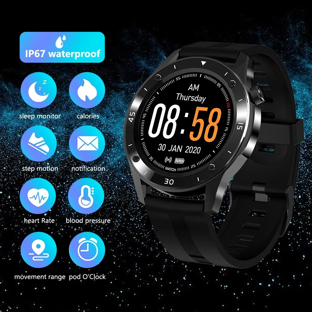 High Quality Wireless BT Fitness Watch Smart Bracelet Heart Rate Monitor Waterproof Smart Wristband For IOS Android VS Fitbit