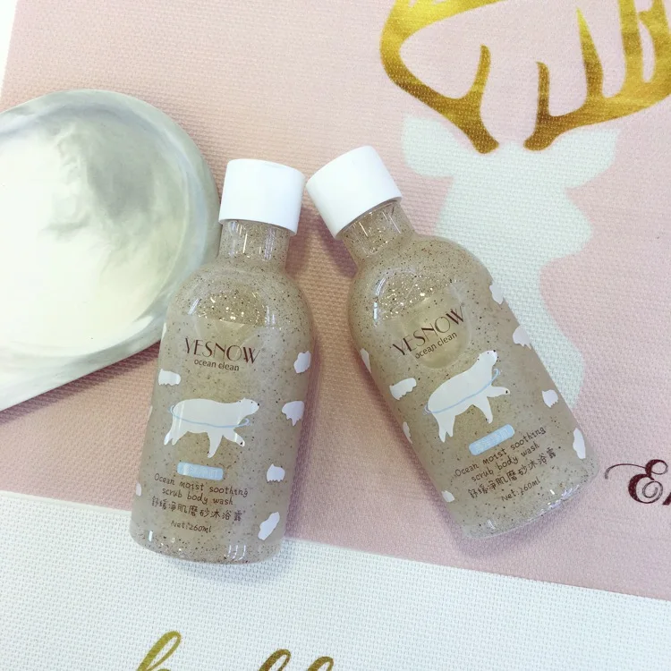 Organic Yesnow Skin Exfoliating Scrub Cleanser Whitening Shower Gel