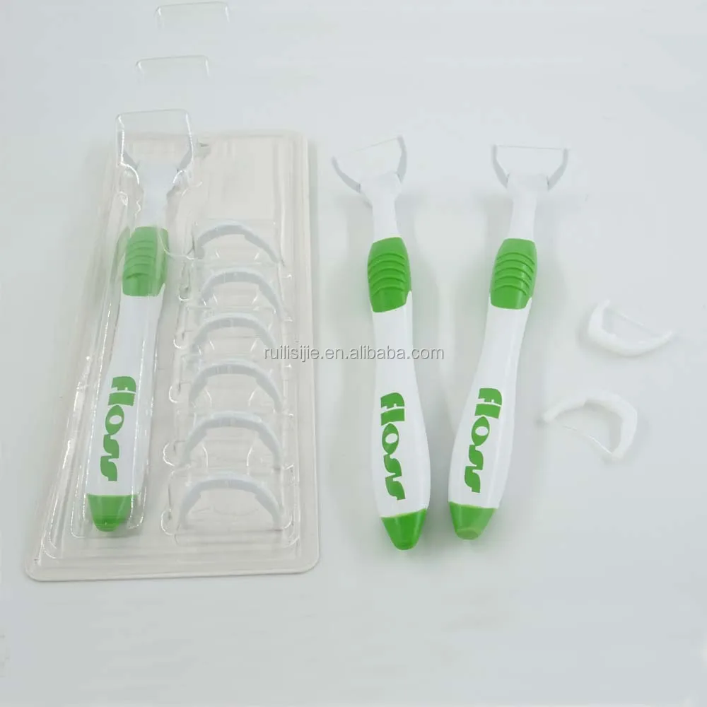 Y Shape Uhmwpe Dental Floss Holder Replaceable Floss Head Dental Floss
