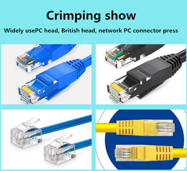 Semi-automatic Rj45 Connector Cable Crimping Machine Press Crystal Head 