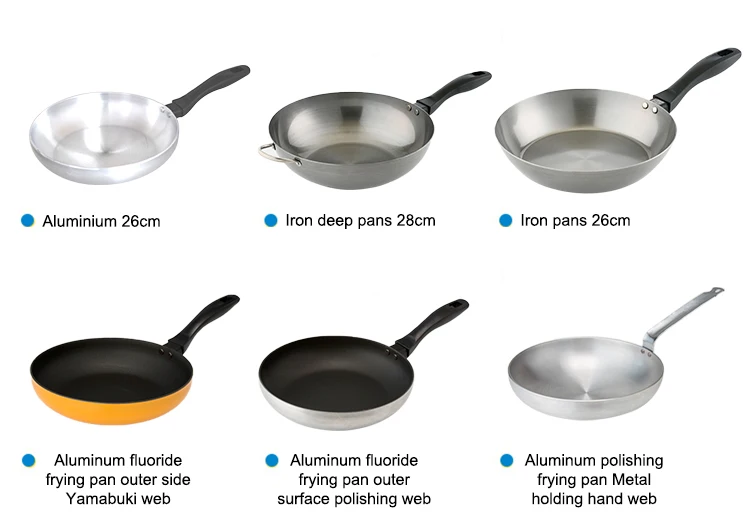 Japanese Custom Made Various Specifications Iron Or Aluminum Non-stick ...