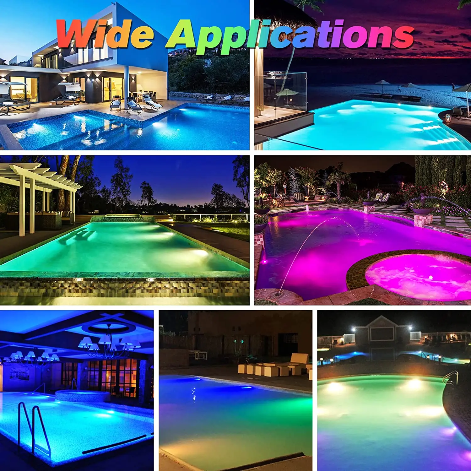 Zhongshan Factory Underwater Light Pond Submersible Rgb Color Chang