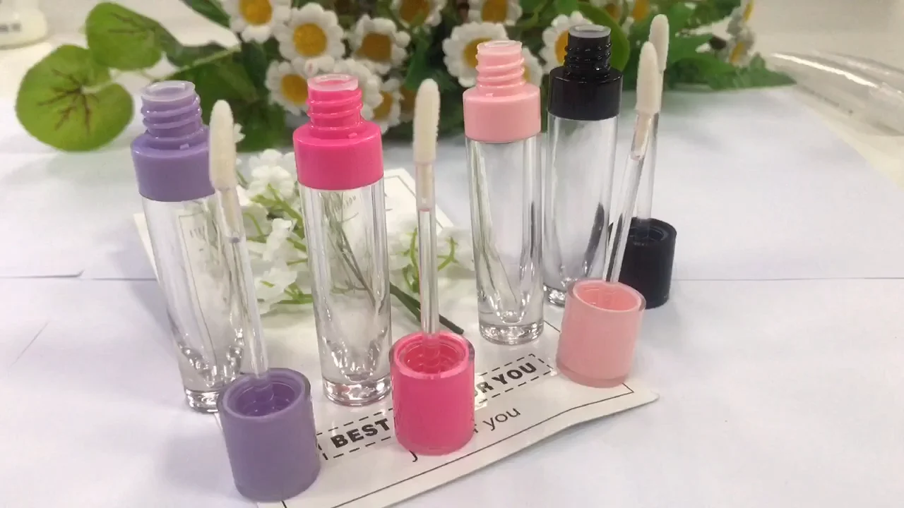 2021 White Transparent Top Luxury Lipgloss Tube Empty Premium Lipgloss