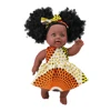 12 inch Toy Baby Black Dolls lifelike african american doll for kids, 2019 newest children, Kids Holiday and Birthday gift