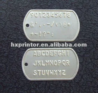 3 lines sample dogtag