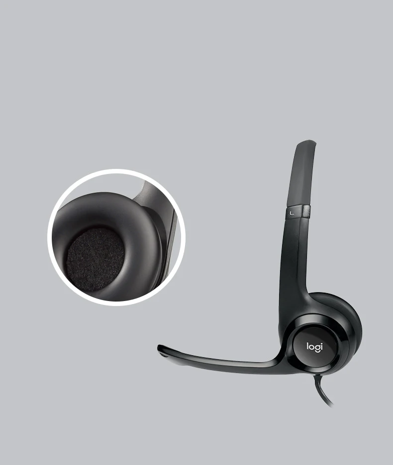 h390 usb computer headset mute button