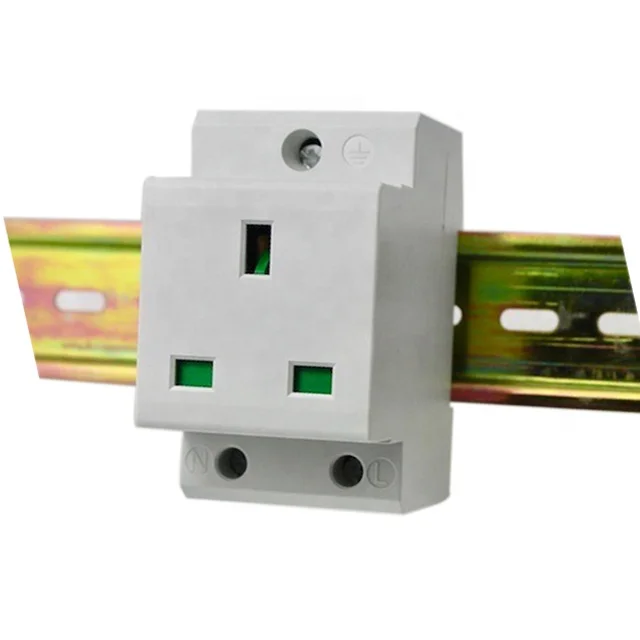 Din Rail Socket Uk Standard 13a Modular Din Rail Socket For The Electrical Distribution Box 8501