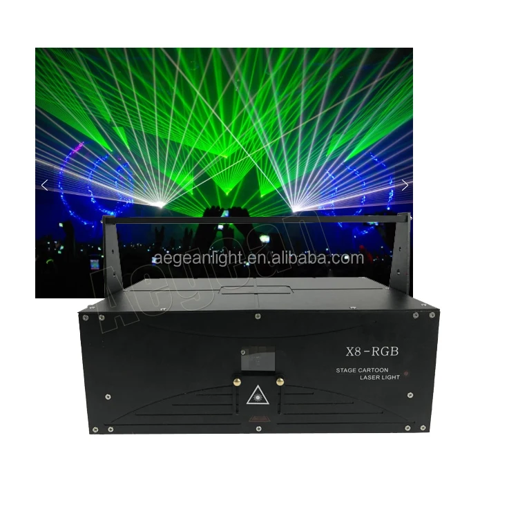 8 Watt Rgb Animation Dj Lasers Light Outdoor Beam Night Dj Laser Light