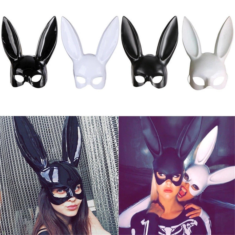 Women Halloween Sexy Bunny Mask Cosplay Masks Rabbit Ears Masks Party