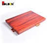 Decorative wooden grain aluminum single panel for curtain wall design