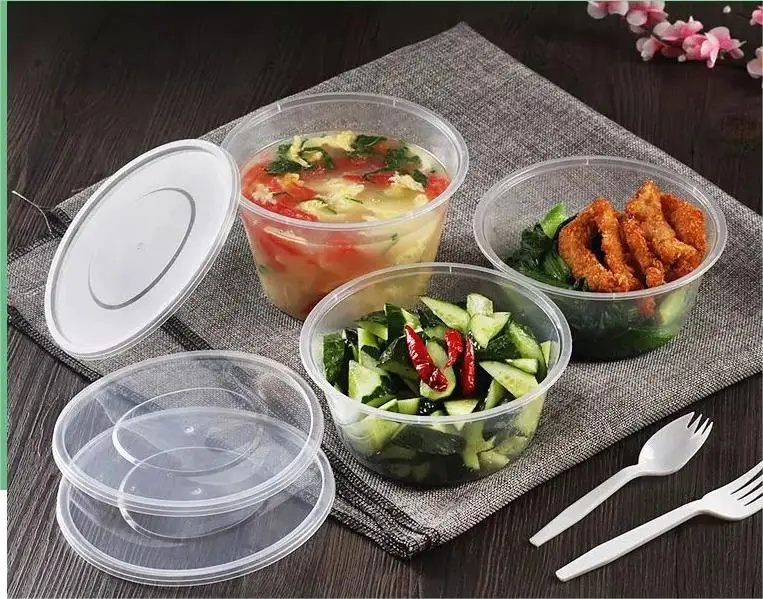 Rectangle Takeaway Disposable Plastic Food Container Pp Plastic Food