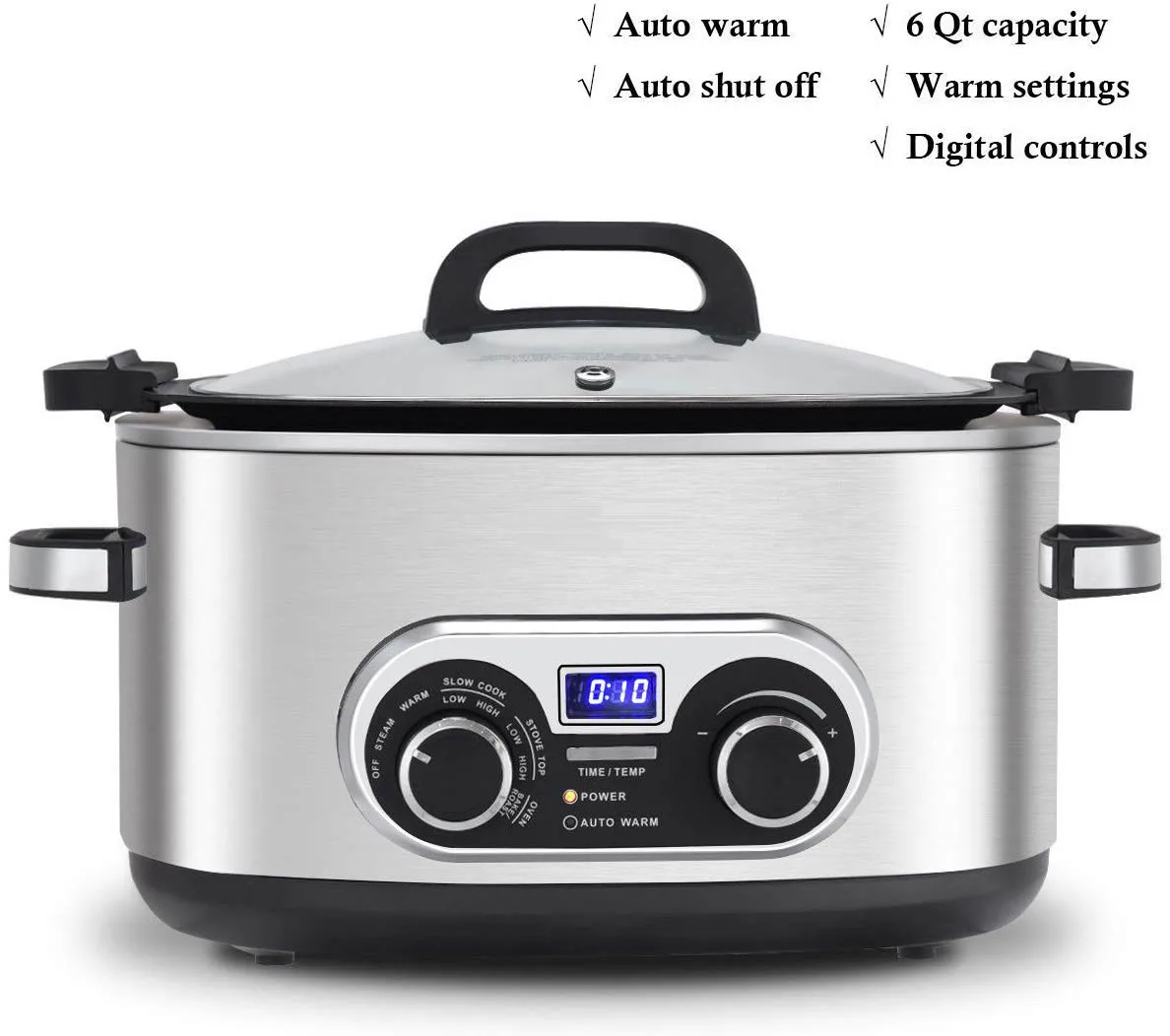 7in1 Multicooker Programmable Slowcooker,Bake,Brown,Saute,Rice