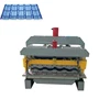 Metal glazed step tile roof panel roll roof sheet forming machine