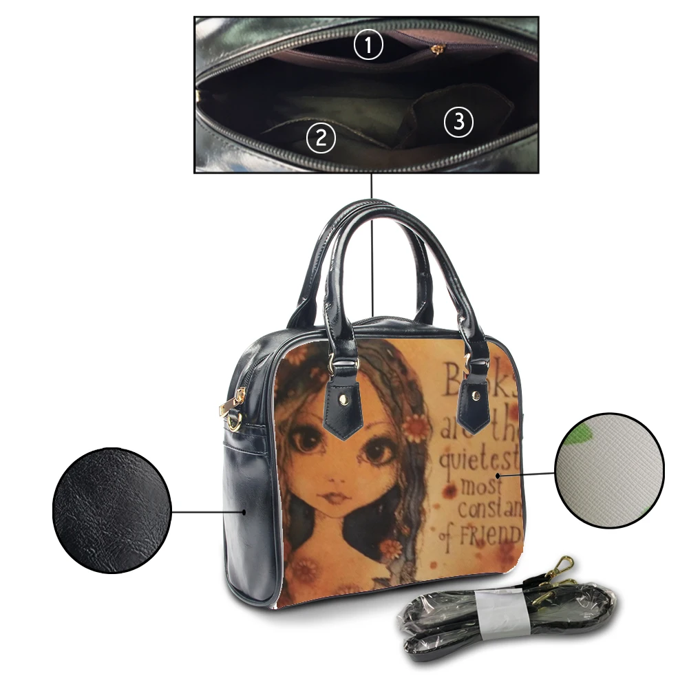 Graffiti Bag Print On Demand Customized Women Shoulder Bag Pu Premium