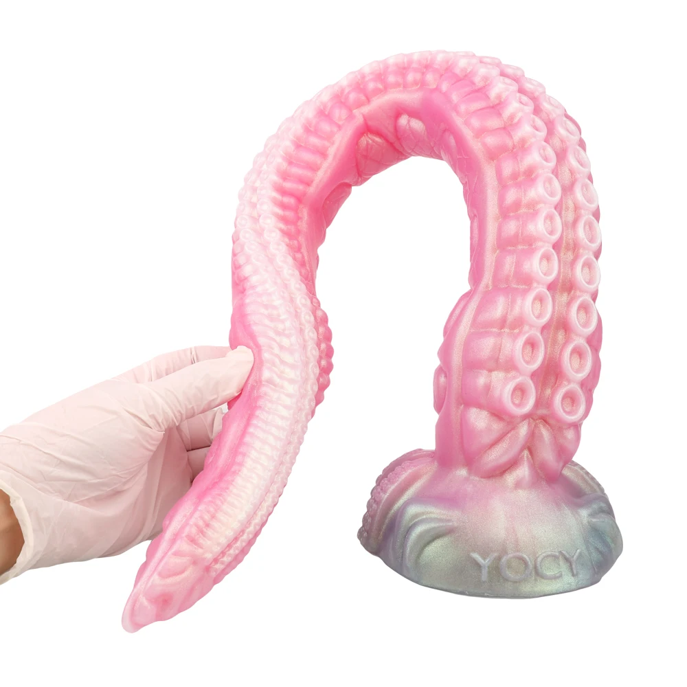 YOCY S M L XL XXL Long Anal Dildo Monster Tentacle Play Silicone Flexible  Tentacle Dildo Butt Plug Sex Toys for Men Women