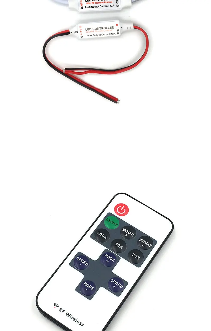 11 Keys Rf Remote Controller Dimmer For Single Color Led Strip Lights