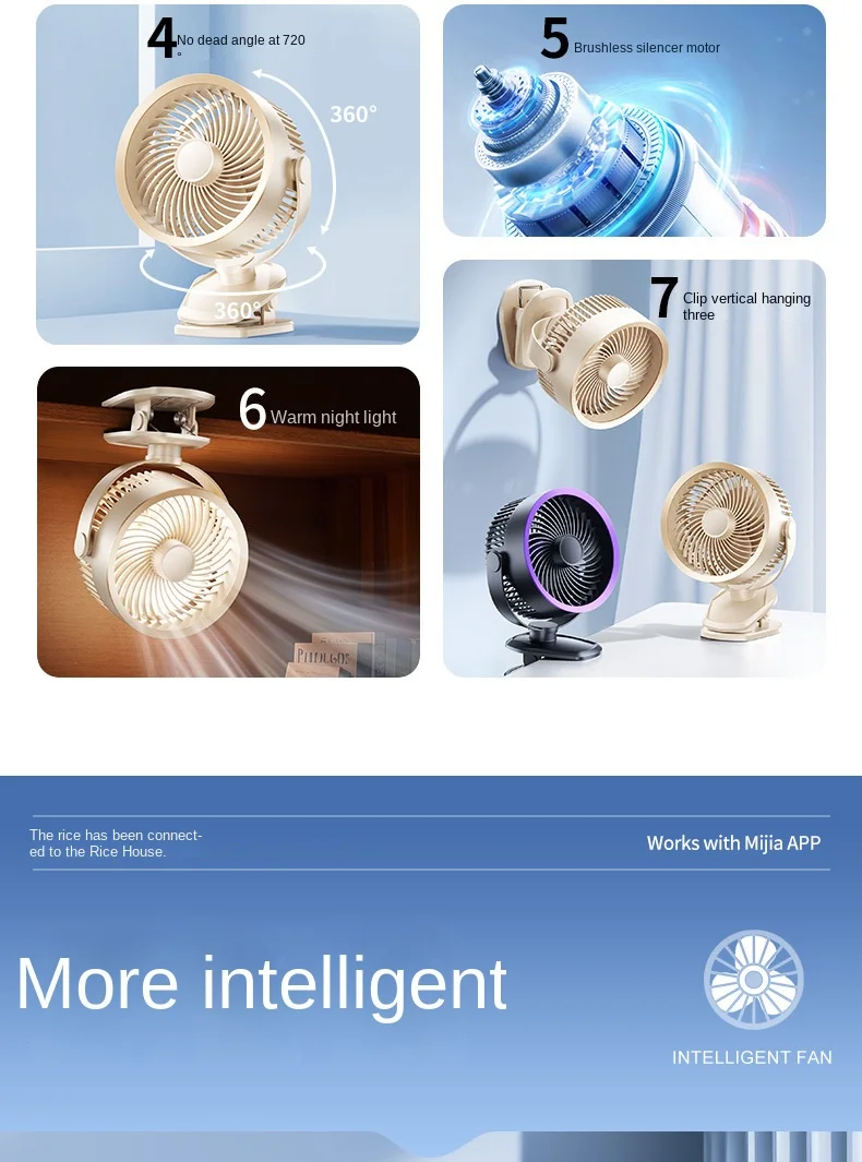 Desktop Fan, USB, Portable - detail 16