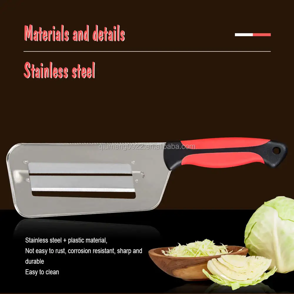 Vegetable Slicer Double 2 Slice Blade Slicing Knife Fish Scale Cleaner Knives Cabbage Cucumber Carrot Onion Slicer Peeler Shredder