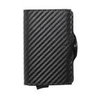 RFID Bloqueio do Cart&atilde;o Mini Bifold Homens Carteira Magro com Alum&iacute;nio POP Up Caso