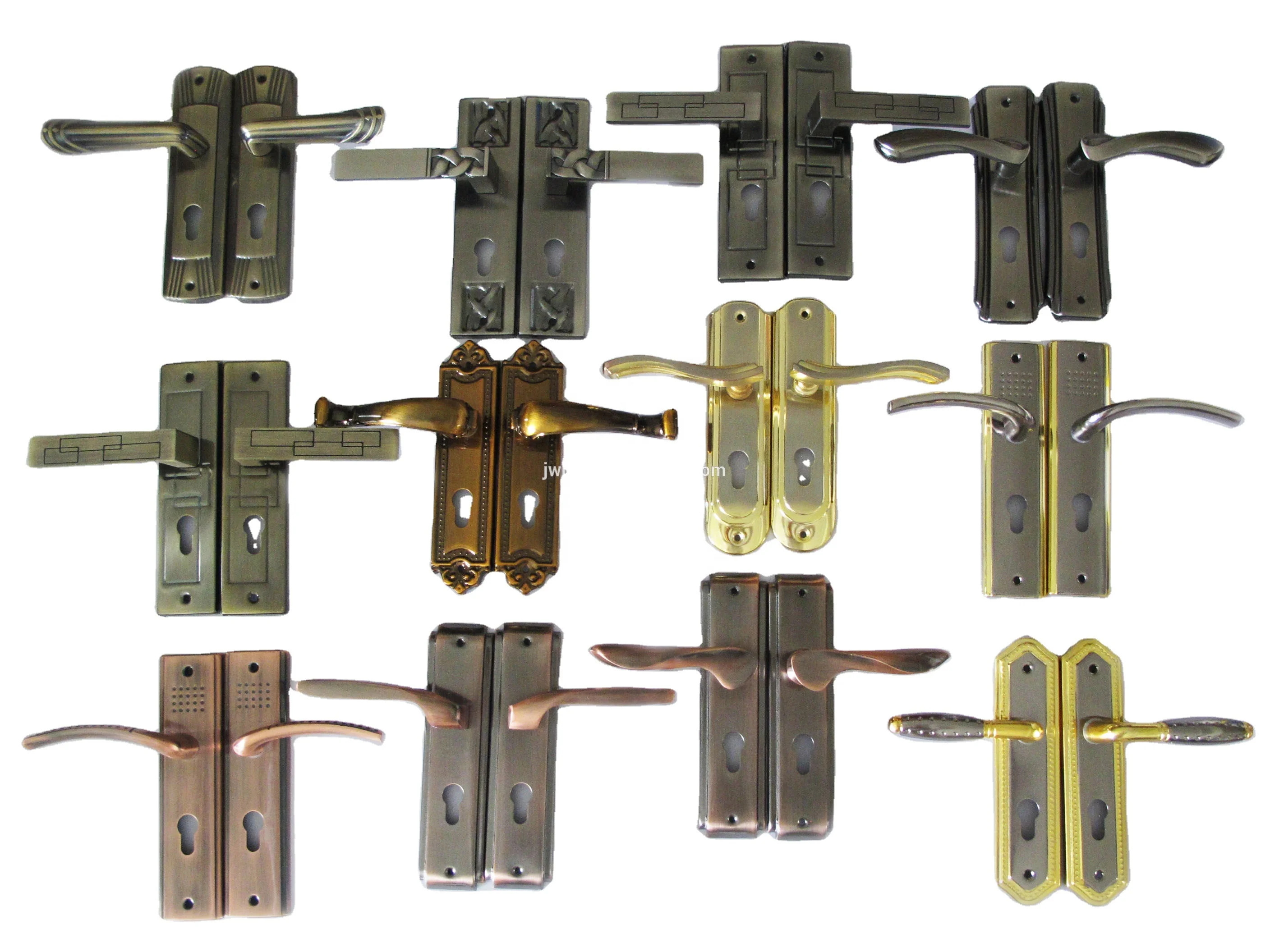 Front Door Lock Set Entry Case Lock With Key Wooden Door Handles Yellow