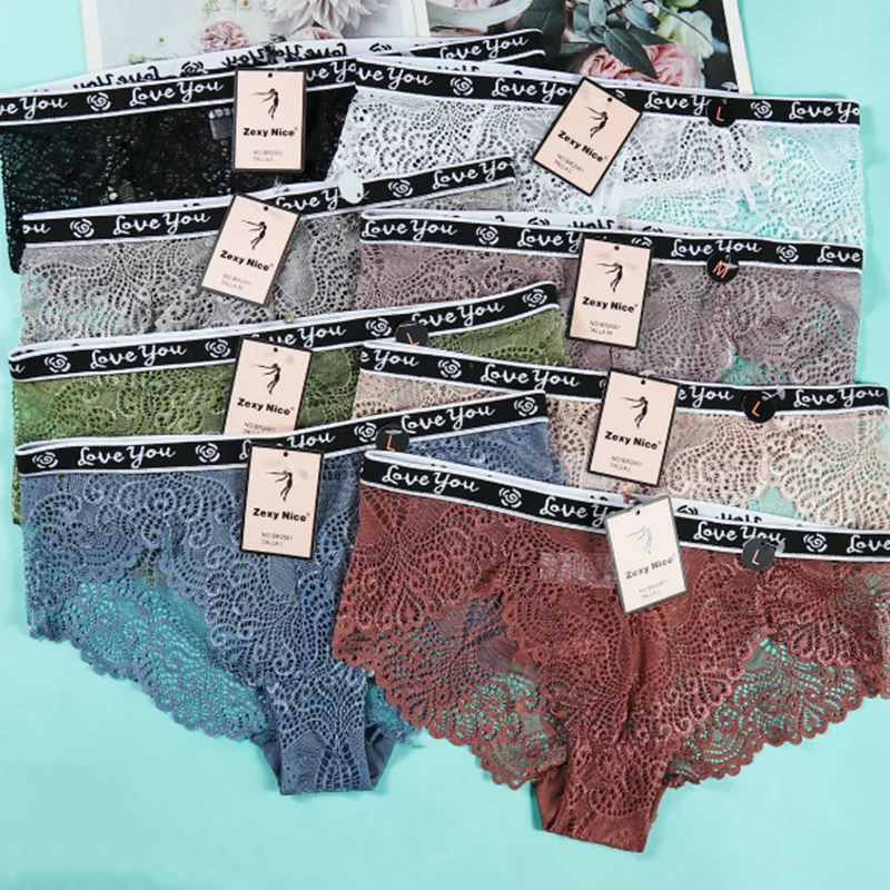 High Quality Polyamide Lace Panties Sustainable Quick Dry Women's Lace