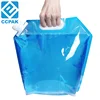 Self-standing plastic drink bags with corner nozzle /5l top handle fresh juice brew beer soup packaging spout bag