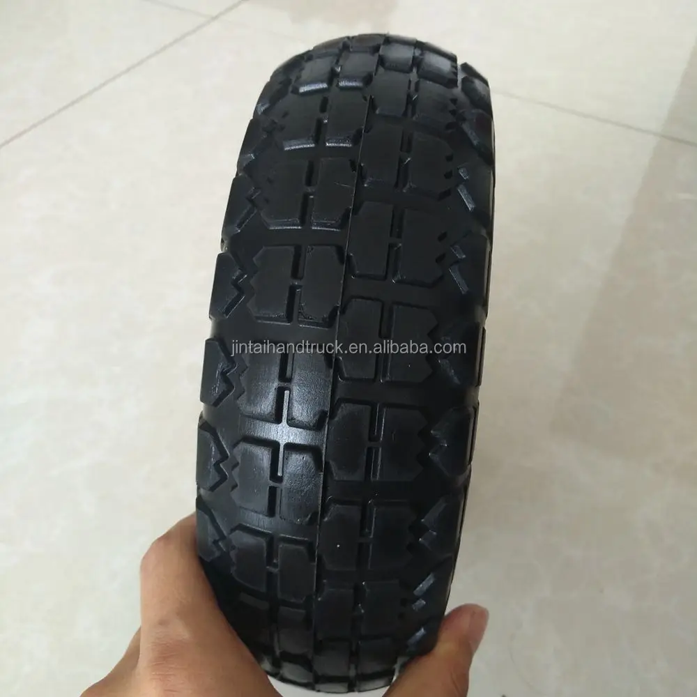 Tug Dolly Tire 4.10/3.504 Pu Foam Wheel 10 Inch Flat Free Tire Offset