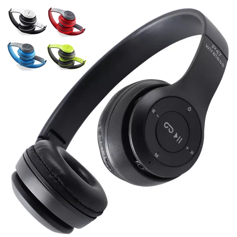 

Innoliance P47 Black kulak ustu kulaklik Fone Manos Libre Extra Casque Audifonos Con Tai Nghe Wireless Headphones for Bt