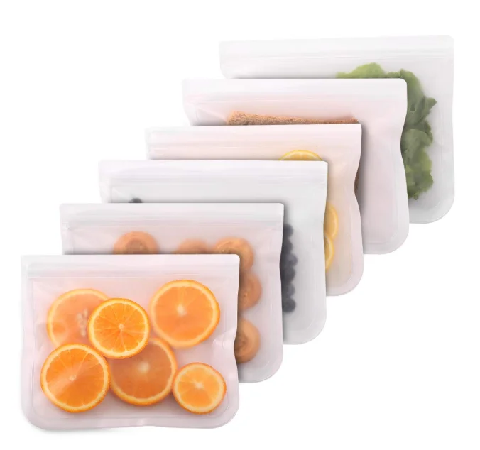 Biodegradable Reusable Leakproof Peva Sandwich Snack Storage Bag With