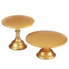 Gold Plated Cake Stand Display Swing Golden Wedding Cake Tray Base Stand for Wedding Birthday Party Decoration