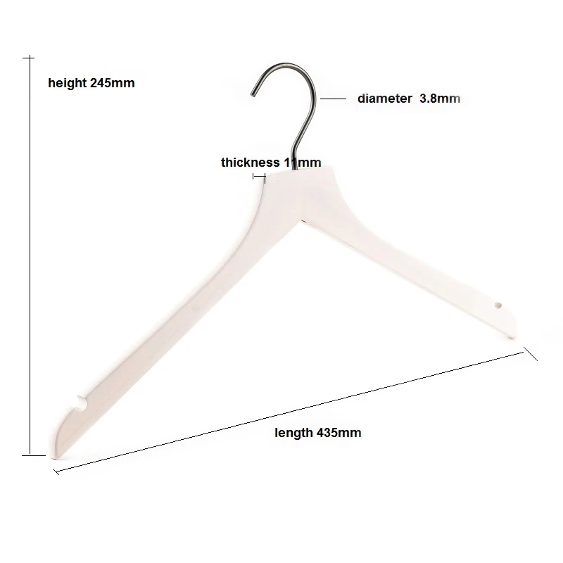 Accessed Lanhome High Quality Brand coat custom wooden hanger with hooks