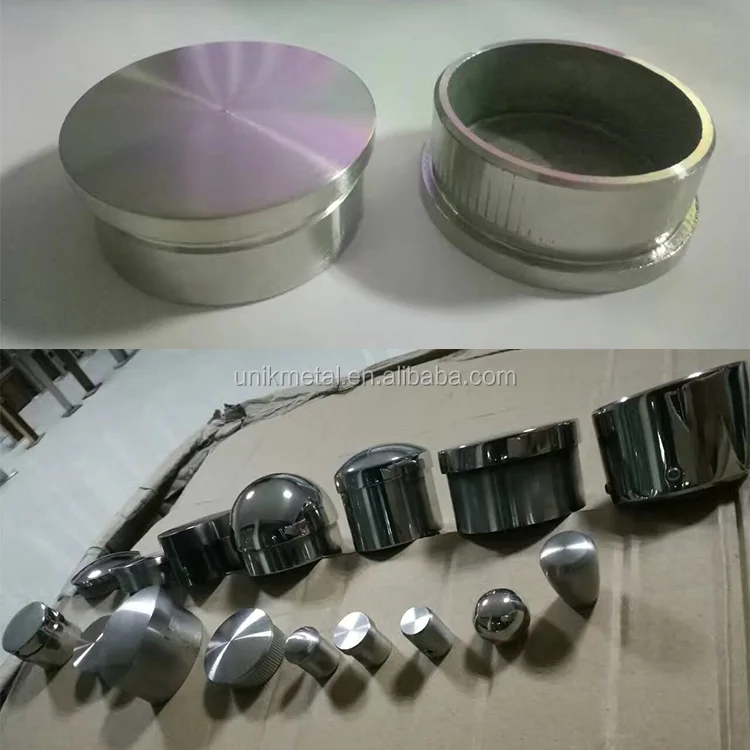304 316 pipe staircase terrace railing stainless steel thread decorative end cap for tube pipe.jpg