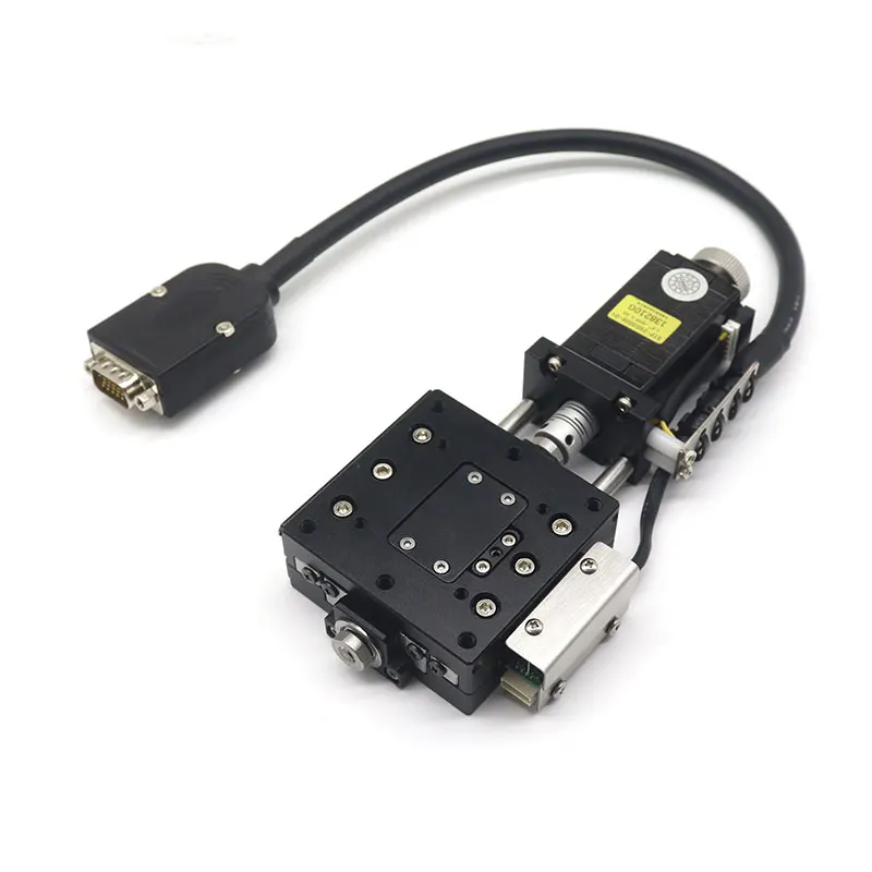 product fexg60 aluminum electric angle table inclination displacement sliding high precision fine adjustment optical radian tilt work-17