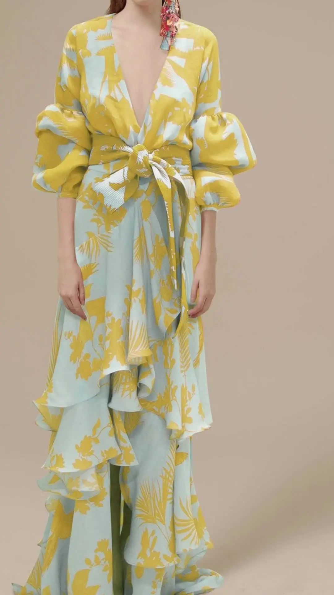 chiffon dress irregular casual Womens Casual Two-Piece Set Floral Print Maxi Dress with Cardigan Irregular Hem Flowy Chiffon Wedding Guest Dress