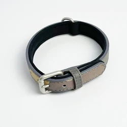 Wholesale Adjustable Leather Soft Padded Hound Dog Collar Custom White