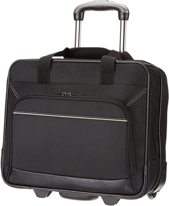 business briefcase on wheels