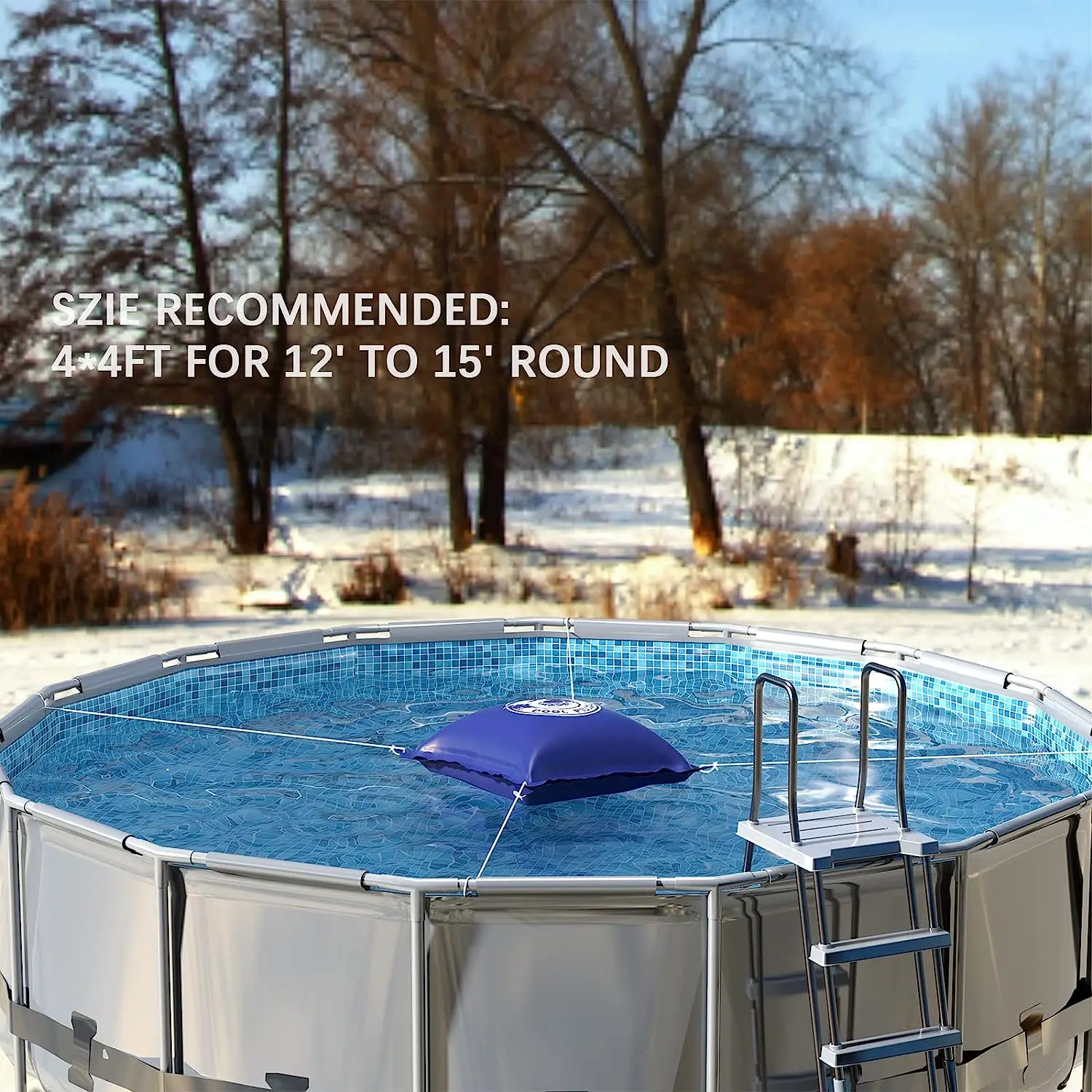 Custom Winter Inflatable Pool Air Floating Pillow For Above Ground